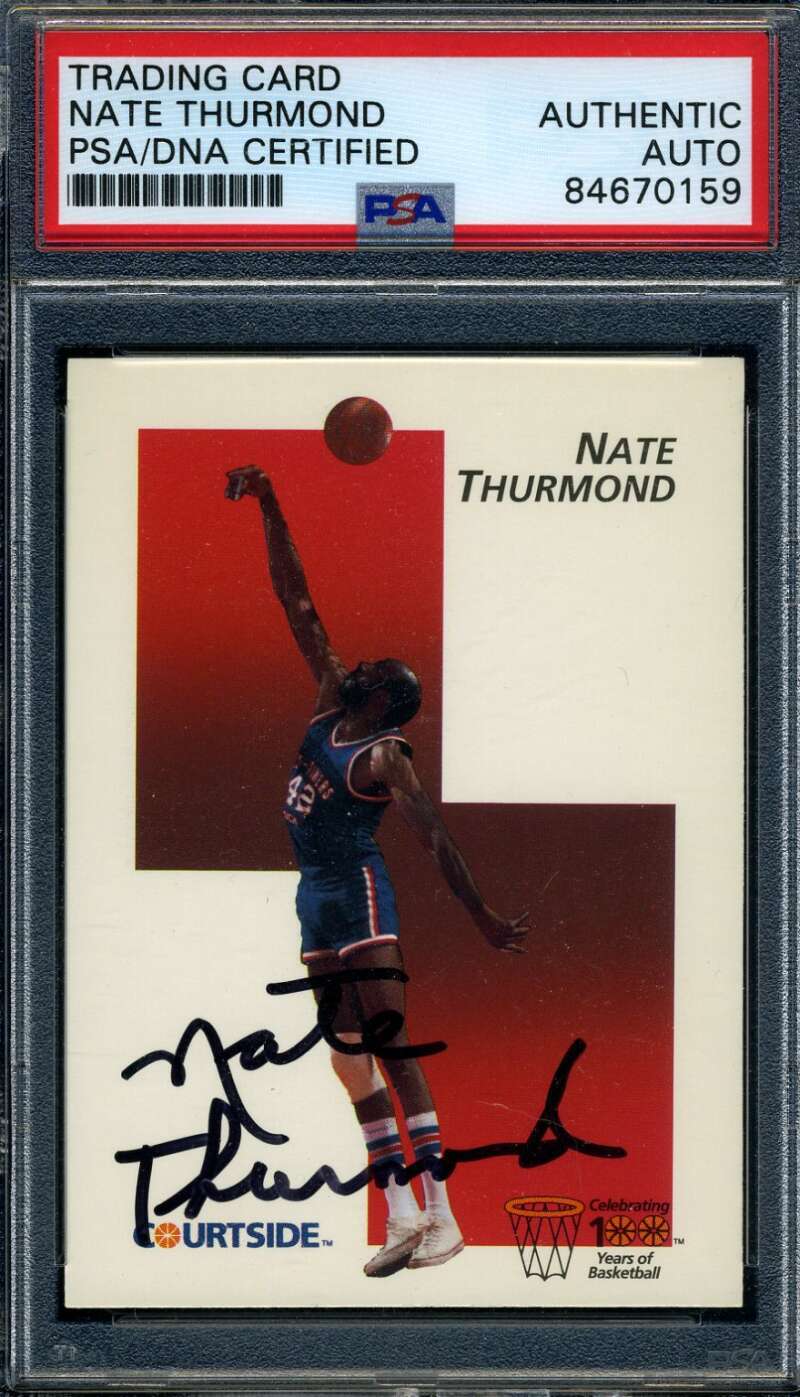 Nate Thurmond PSA DNA Signed 1992 Courtside Autograph