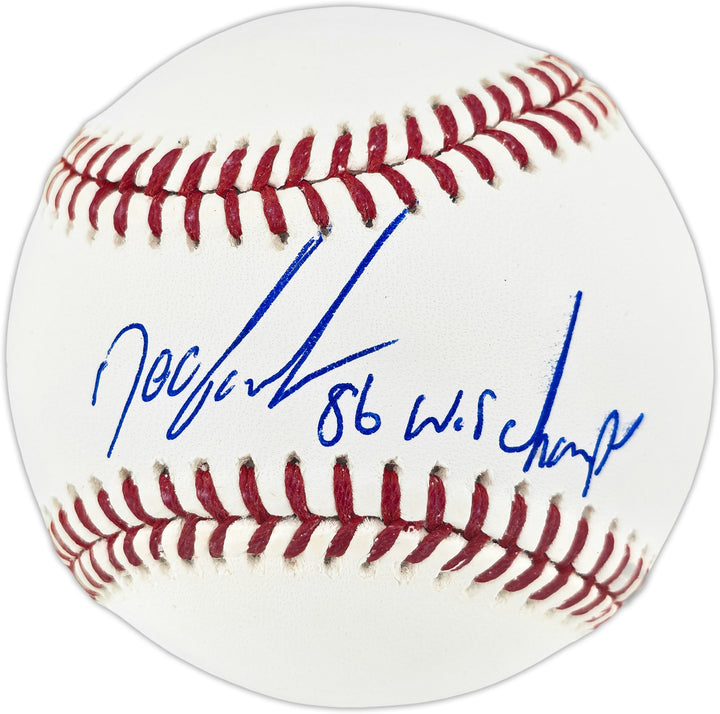 Dwight "Doc" Gooden Auto MLB Baseball Mets "86 W.S. Champs" (Smudge) Beckett Wit