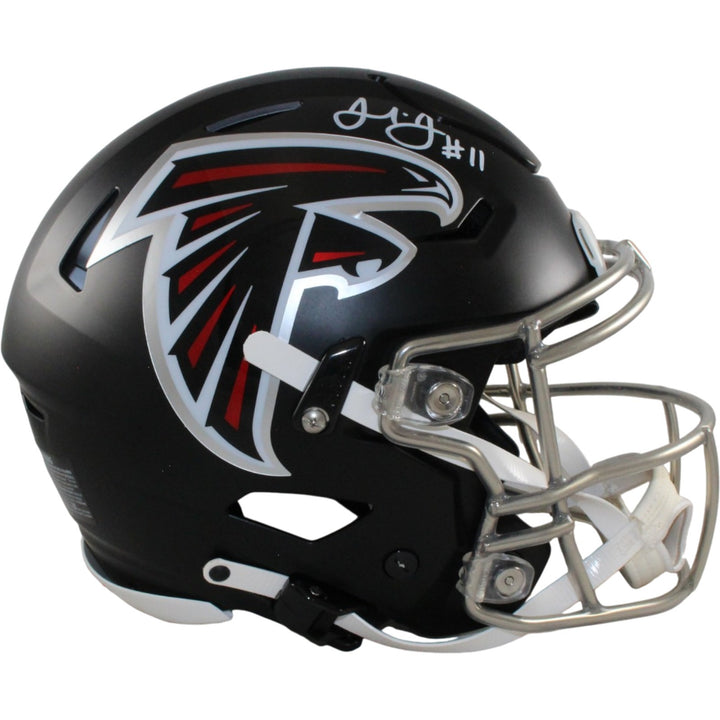 Julio Jones Autographed Atlanta Falcons SpeedFlex Helmet Beckett Witness 56467