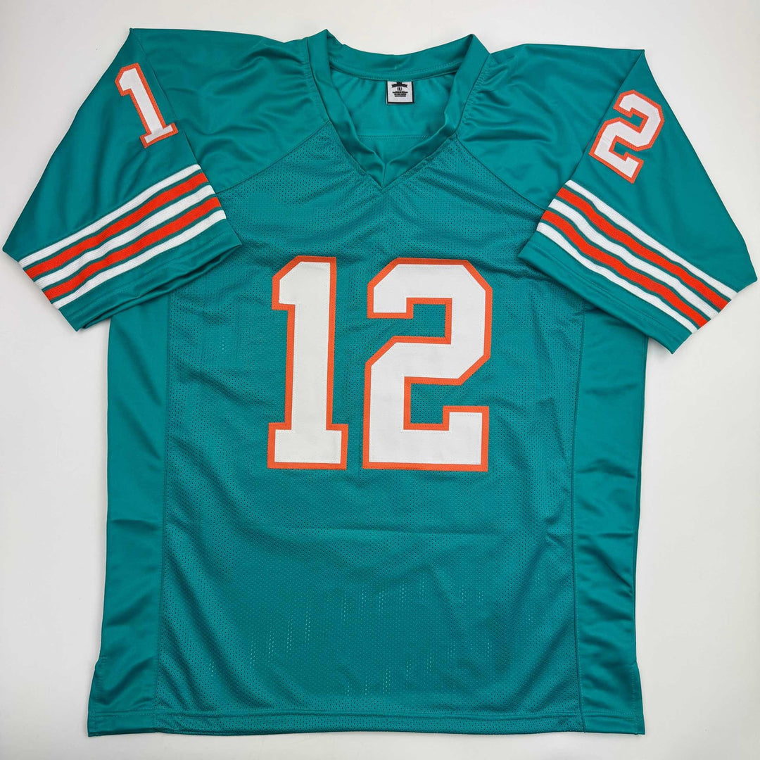 Autographed/Signed BOB GRIESE Miami Teal Football Jersey JSA COA Auto