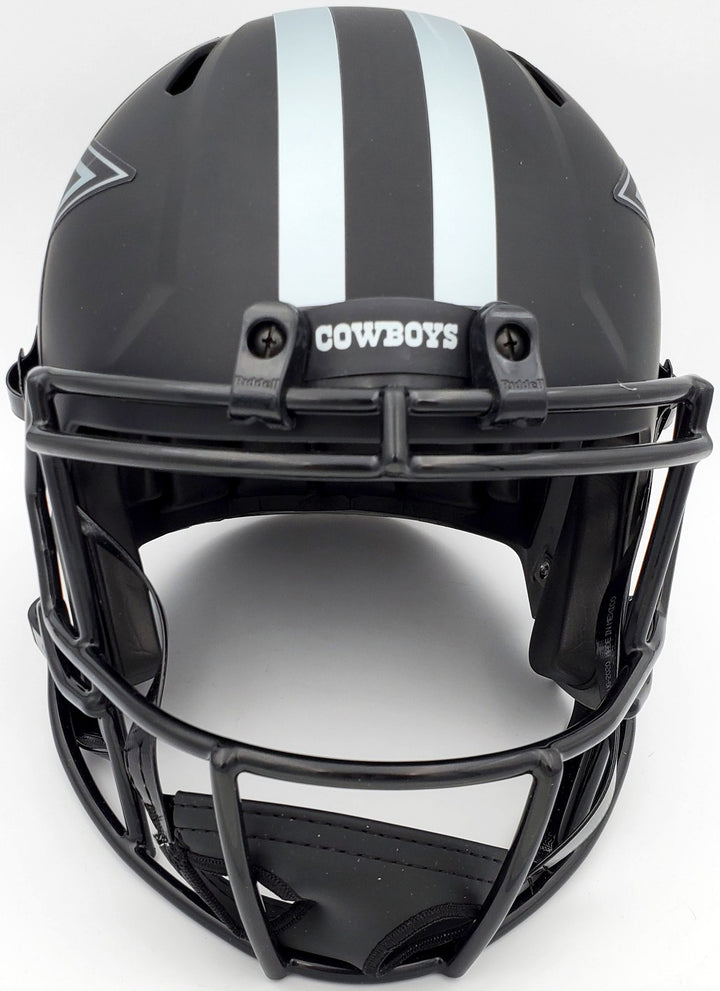 Tony Dorsett Signed Eclipse Black Cowboys Full Size Speed Replica Helmet Beckett