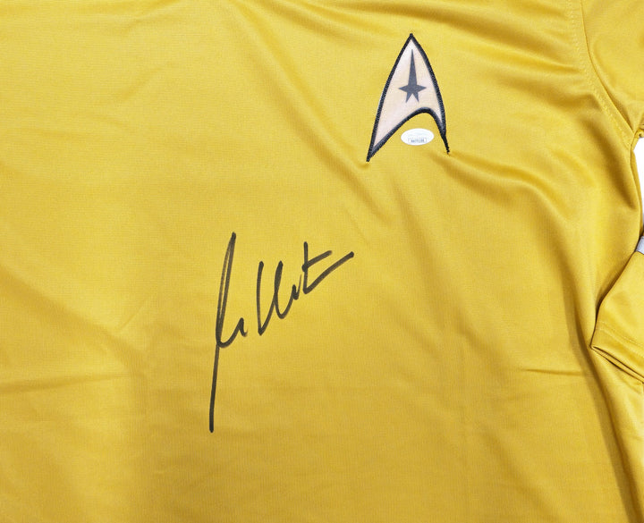 William Shatner Signed Gold Star Trek Uniform Captain Kirk JSA