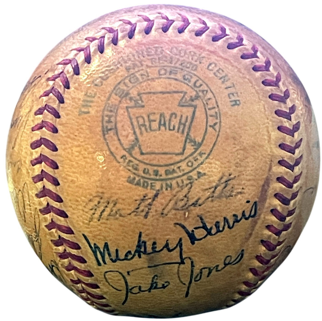 1948 Boston Red Sox Team Signed Reach ROAL Baseball 23Sig Moses/Goodman/Mele COA