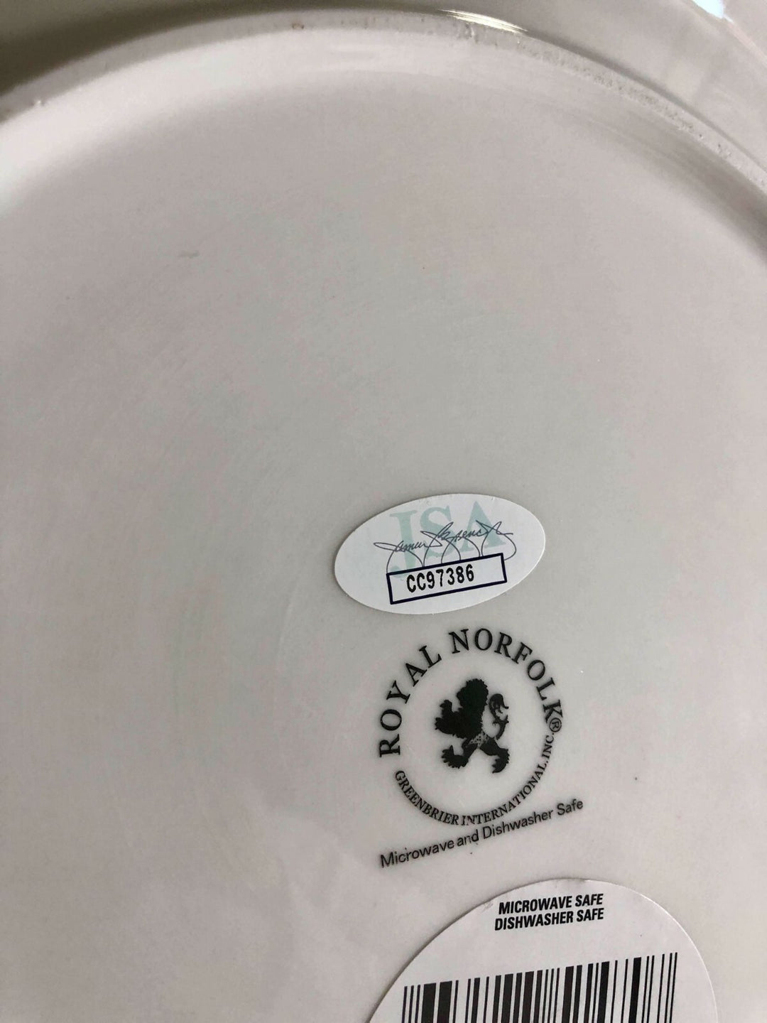 Keith Coogan Signed Inscribed Plate "Don't Tell Mom Babysitter's Dead" JSA COA