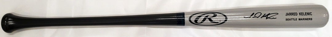 Jarred Kelenic Signed Gray Rawlings Game Model Bat Seattle Mariners Beckett