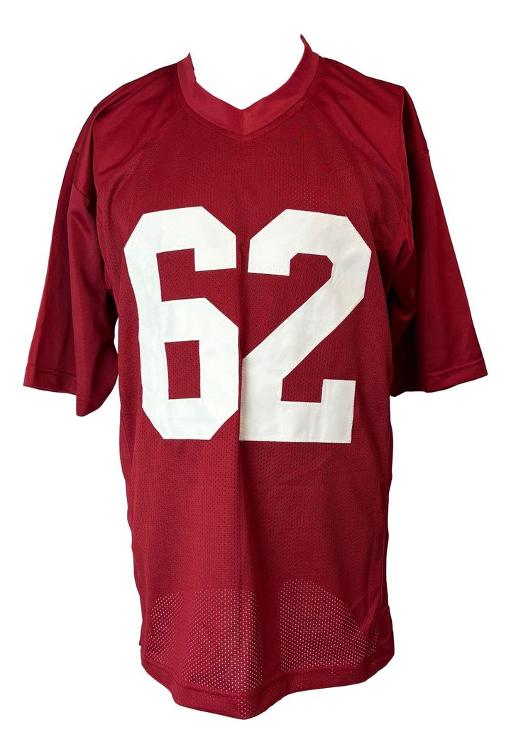 Charley Trippi Chicago Signed Red Football Jersey HOF 68 Sports Integrity