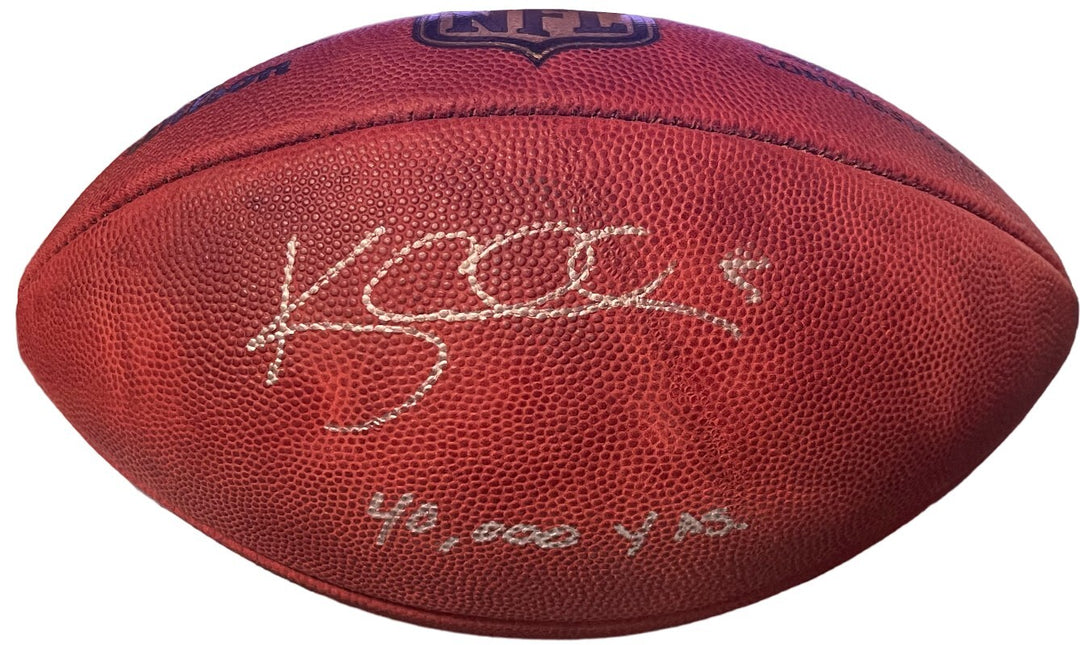 Kerry Collins signed Official NFL New Duke Football #5 w/ 40,0000 YDS COA Titans
