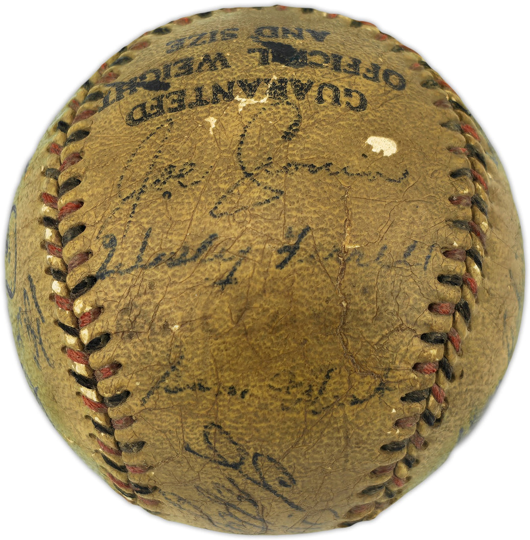 1933 1st AL All Star Team Auto League Baseball 18 Sigs Babe Ruth, Gehrig PSA/DNA