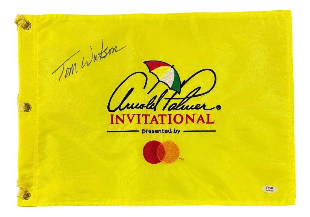 Tom Watson Signed Arnold Palmer Invitational Golf Flag PSA/DNA