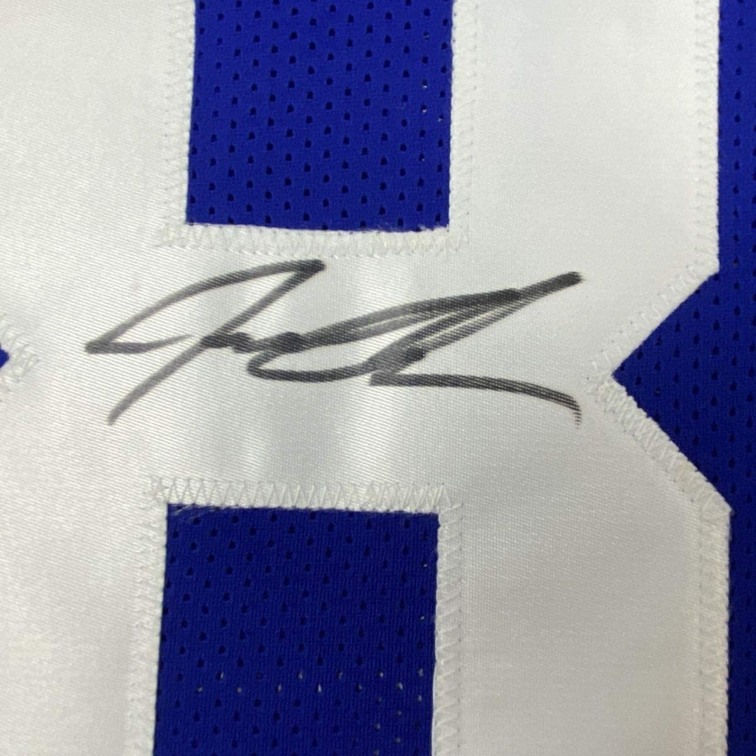 Autographed/Signed JEREMY SHOCKEY New York Blue Jersey JSA COA Auto