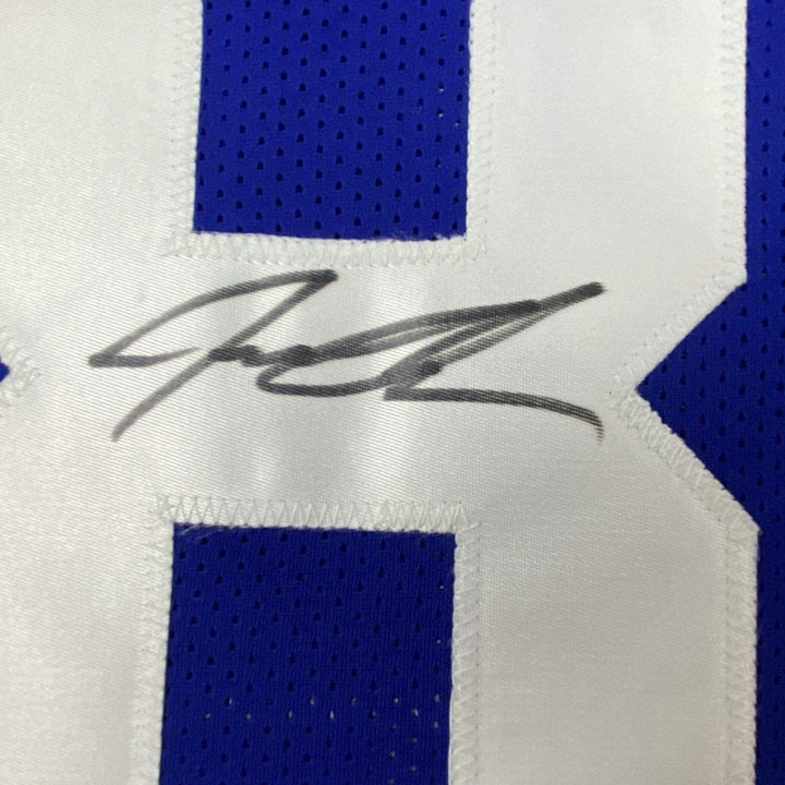 Autographed/Signed JEREMY SHOCKEY New York Blue Jersey JSA COA Auto