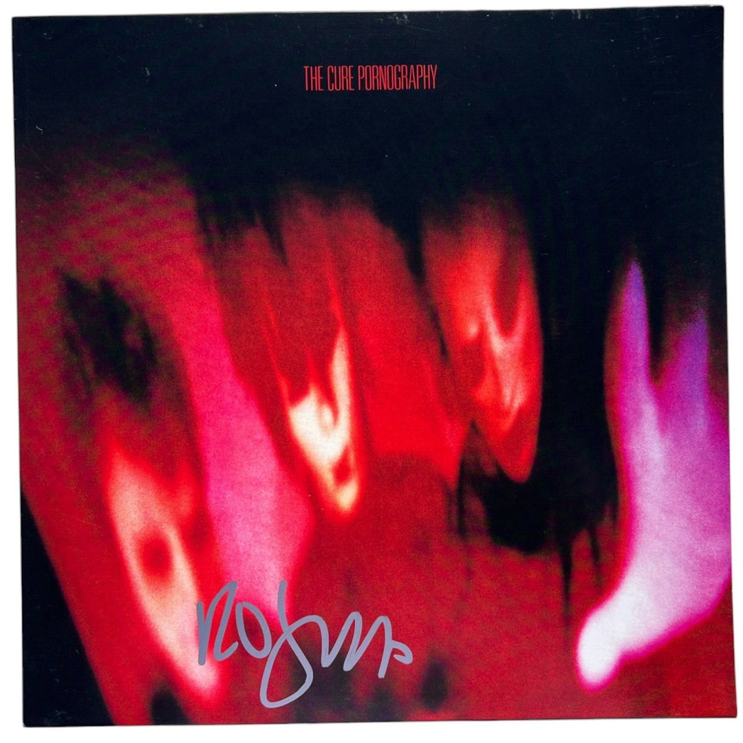 ROBERT SMITH SIGNED AUTOGRAPHED THE CURE PORNOGRAPHY VINYL ALBUM LP RECORD JSA
