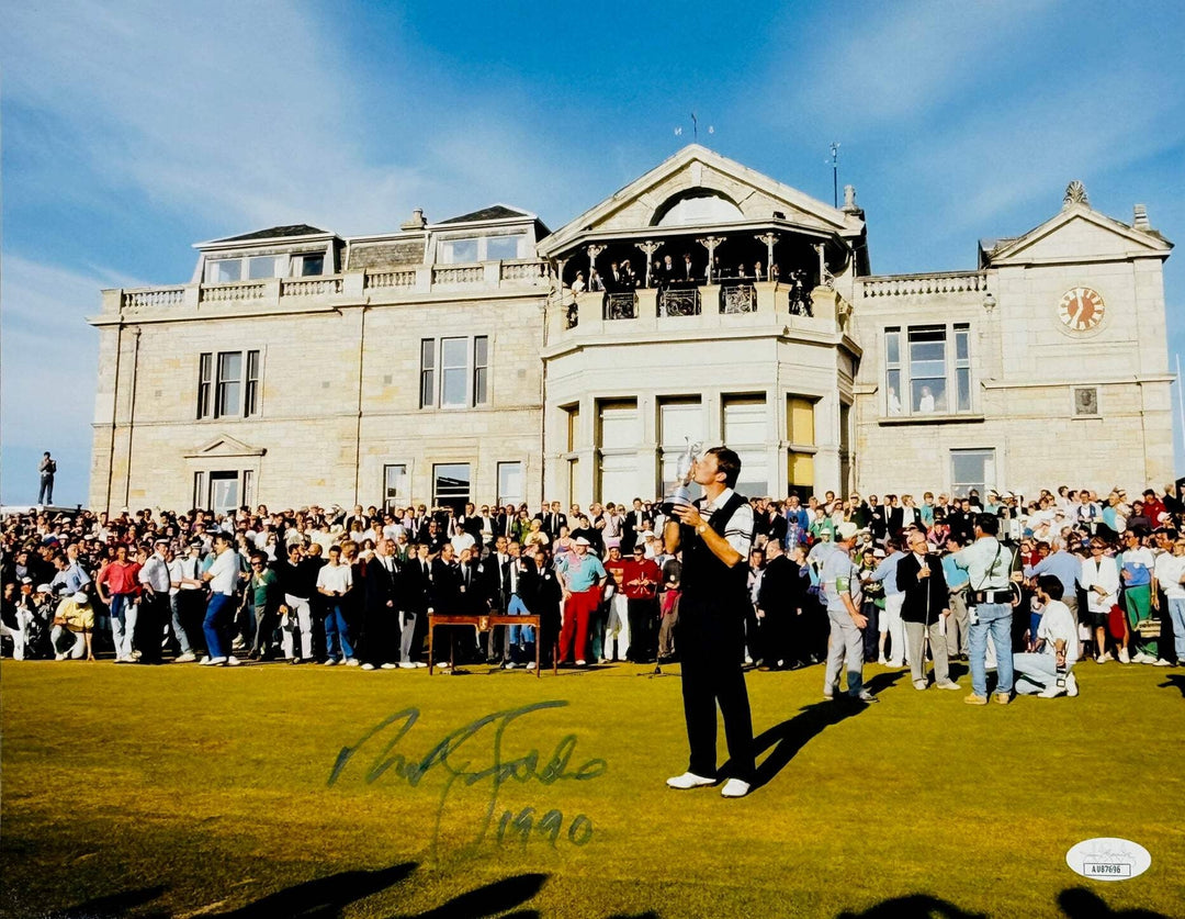 Nick Faldo Autographed 119th The Open Championship at St Andrews 1990 Photo (JSA