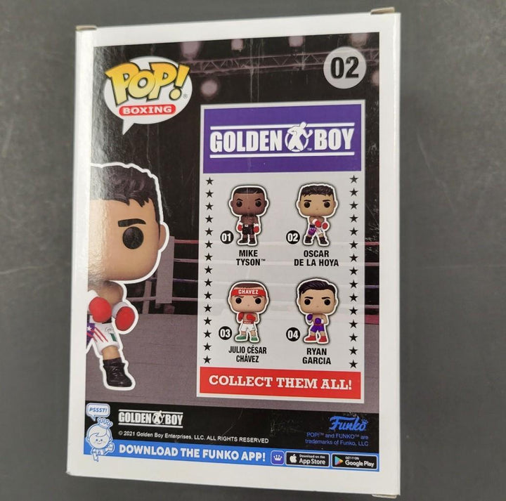 Oscar De La Hoya signed Golden Boy Funko Pop blue autograph ~ BAS Beckett Holo