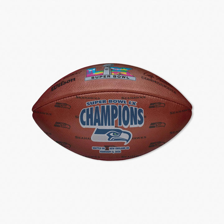 Unsigned Seattle Seahawks Super Bowl LX Champions Commemorative Football