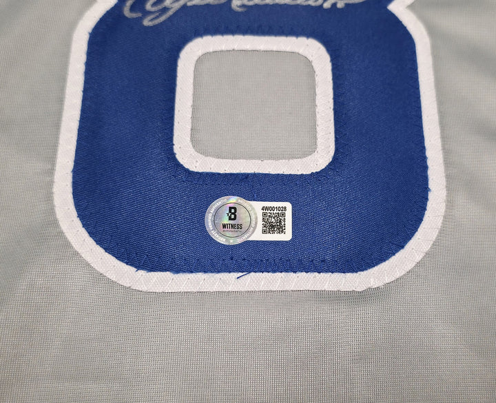 Chicago Cubs Andre Dawson Signed Gray Jersey Beckett Witness