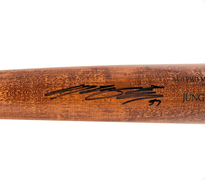 Jung Hoo Lee Auto Orange Old Hickory Player Model Baseball Bat Giants Beckett