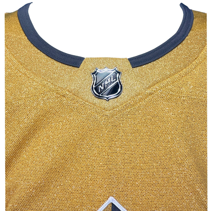 Michael Amadio Signed Vegas Golden Knights Gold Jersey Inscribed Champs IGM COA