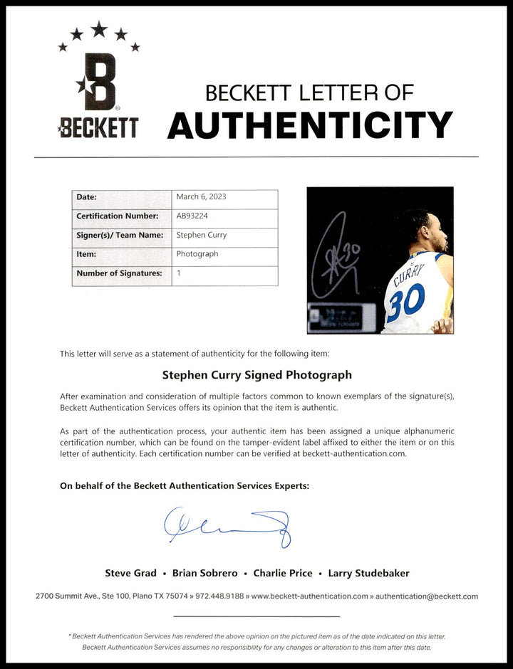 Stephen Curry Giannis Antetokounmpo Auto 16x20 Photo Dual Auto Spotlight Beckett