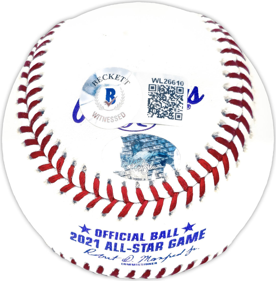 Walker Buehler Auto Official 2021 ASG MLB Baseball Dodgers Red Sox Beckett