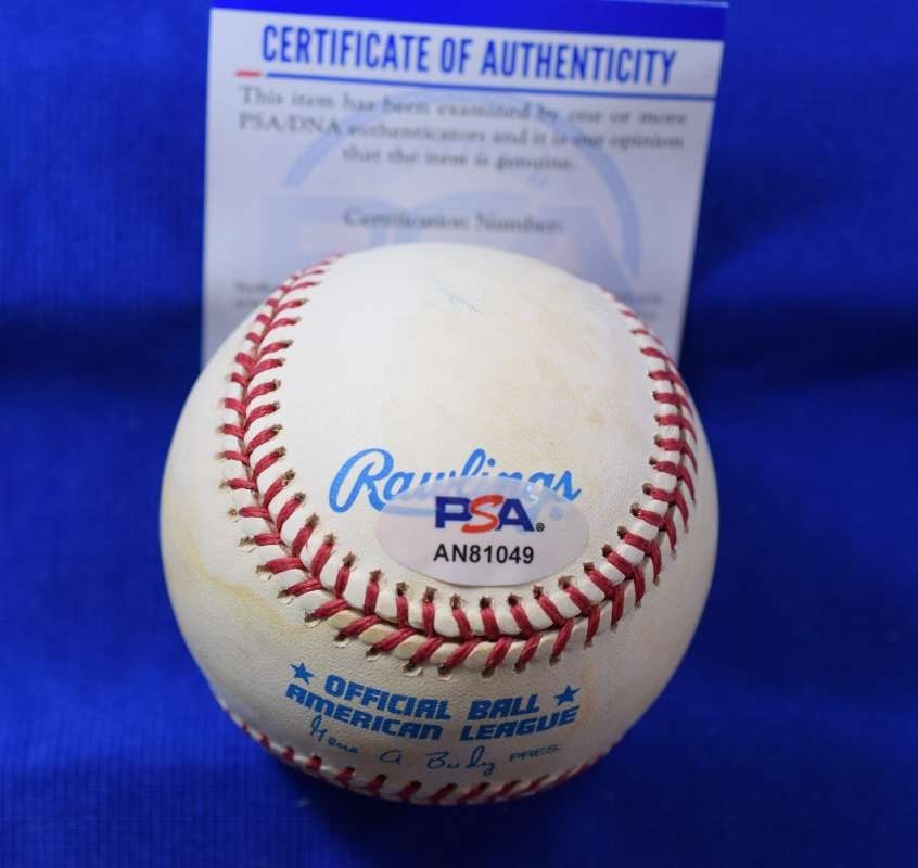 Jim Catfish Hunter PSA DNA Autographed American League OAL Signed Baseball