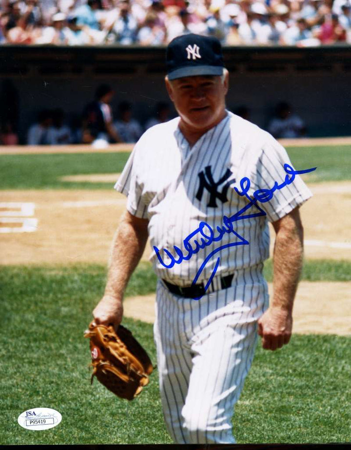 Whitey Ford Jsa Coa Signed 1/1 Original Image 8x10 Photo Authentic Autograph