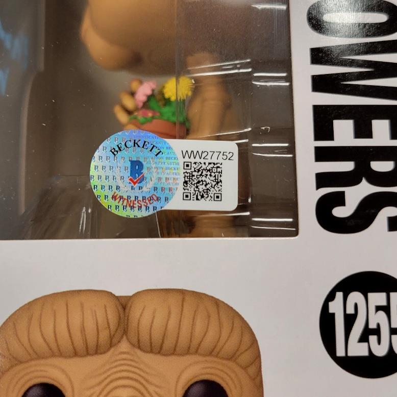 Matthew De Meritt signed "Phone Home" E.T. Flowers Funko Pop ~ BAS Witness Holo