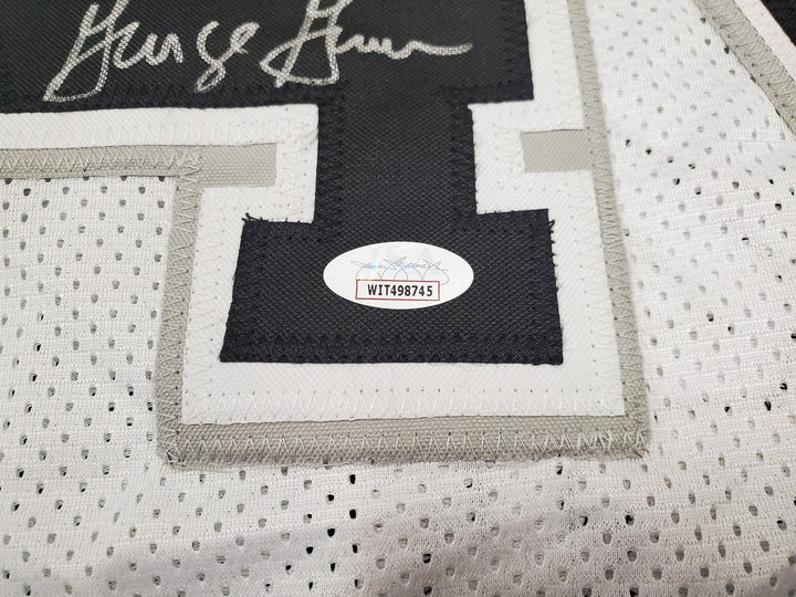 San Antonio Spurs George Gervin Autographed Signed White Jersey JSA