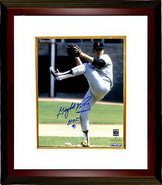 Gaylord Perry signed San Fran Giants 8x10 Photo Framed HOF 91 Insc- Steiner Holo