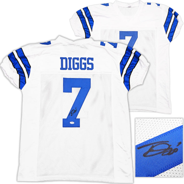 Dallas Cowboys Trevon Diggs Autographed Signed White Jersey PSA/DNA
