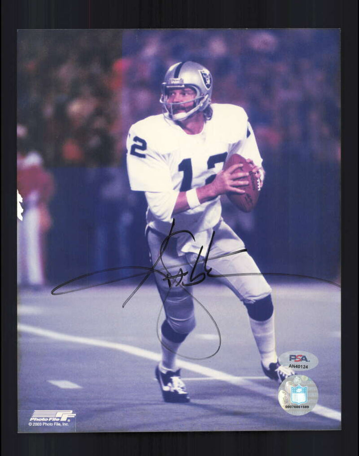 Ken Stabler PSA DNA Signed  8x10 Photo Autographed 70`s Raiders