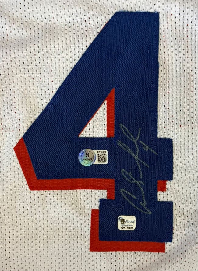 Andre Iguodala Philadelphia Signed White Rookie Basketball Jersey BAS