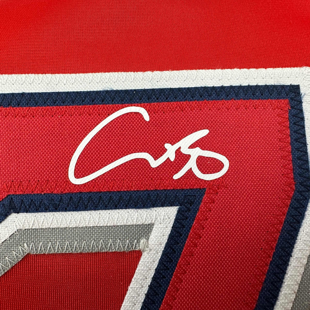 Facsimile Autographed Shohei Ohtani Los Angeles LA Anaheim Red Reprint Jersey XL