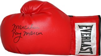 Ray Mercer signed Everlast Red Left Boxing Glove w/ Merciless- LEAF AUTHENTICS