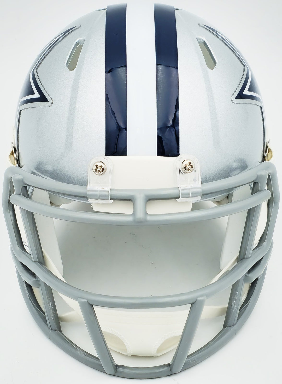 Leighton Vander Esch Signed Cowboys Silver Speed Mini Helmet Fanatics Holo