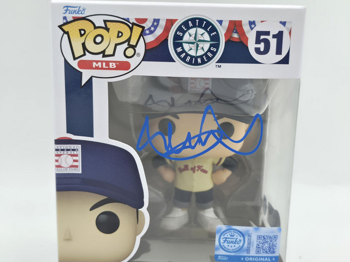 Ichiro Suzuki Signed HOF Funko Pop #51 Seattle Mariners IS Holo & Beckett Wit
