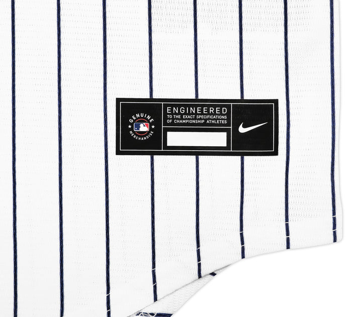 New York Yankees Juan Soto Signed White Pinstripes Nike Jersey Size L Beckett