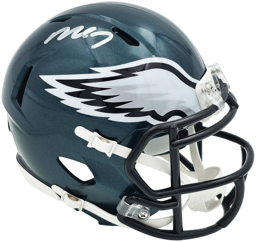 Michael Vick Signed Philadelphia Eagles Green Speed Mini Helmet Beckett Wit
