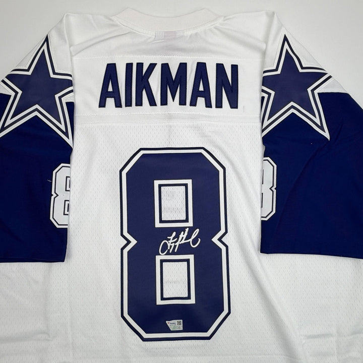 Autographed/Signed Troy Aikman Cowboys Authentic M&N Jersey Fanatics COA