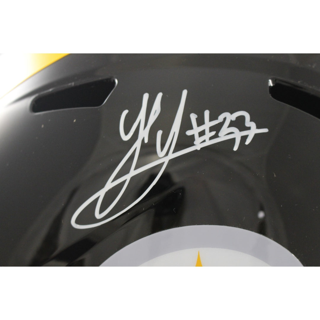 Jack Sawyer Autographed Pittsburgh Steelers F/S Helmet Beckett Witness 56950