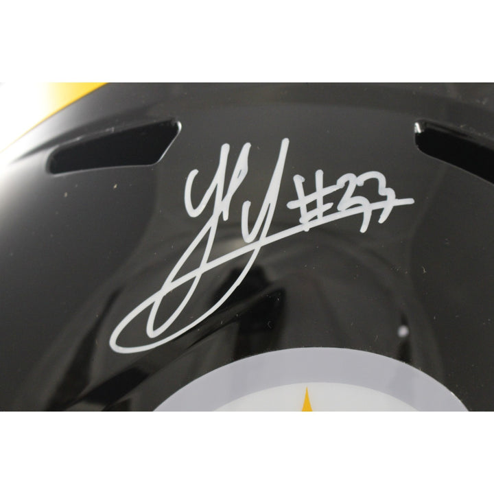 Jack Sawyer Autographed Pittsburgh Steelers F/S Helmet Beckett Witness 56950