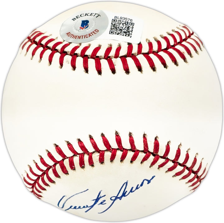 Vicente Amor Autographed Signed NL Baseball Cincinnati Reds Beckett QR #BL93576