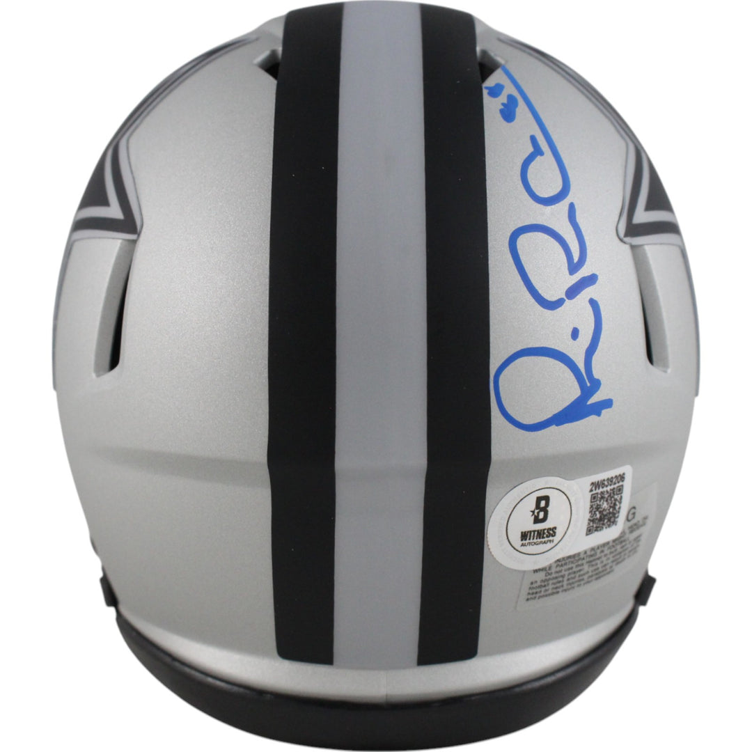Michael Irvin Autographed/Signed Dallas Cowboys Rave Mini Helmet Beckett 49604