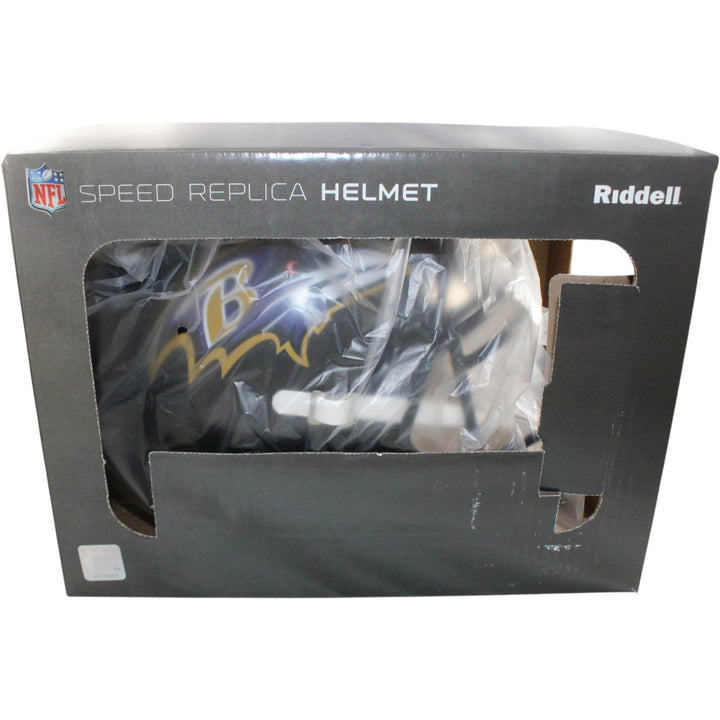 Ray Lewis Autographed/Signed Baltimore Ravens F/S Helmet Beckett Witness 55778