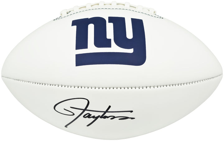 Lawrence Taylor Signed Football New York Giants Beckett BAS Witness