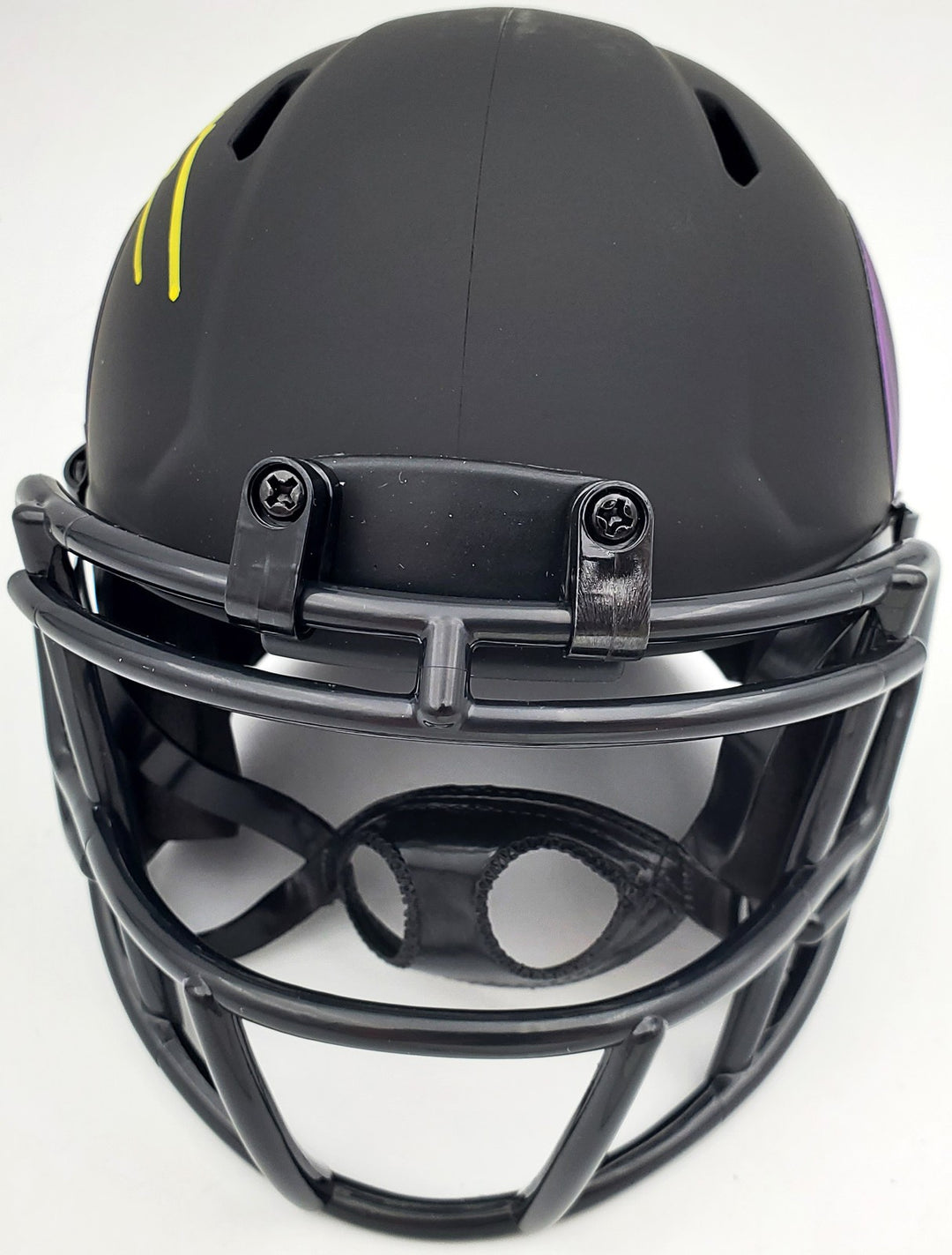 Rich Gannon Signed Minnesota Vikings Eclipse Black Speed Mini Helmet Beckett BAS