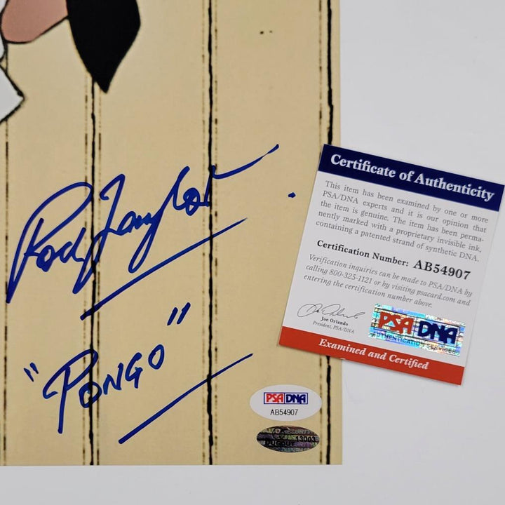 Rod Taylor signed Disney "Pongo" 101 Dalmatians 11x14 photo autograph ~ PSA/DNA