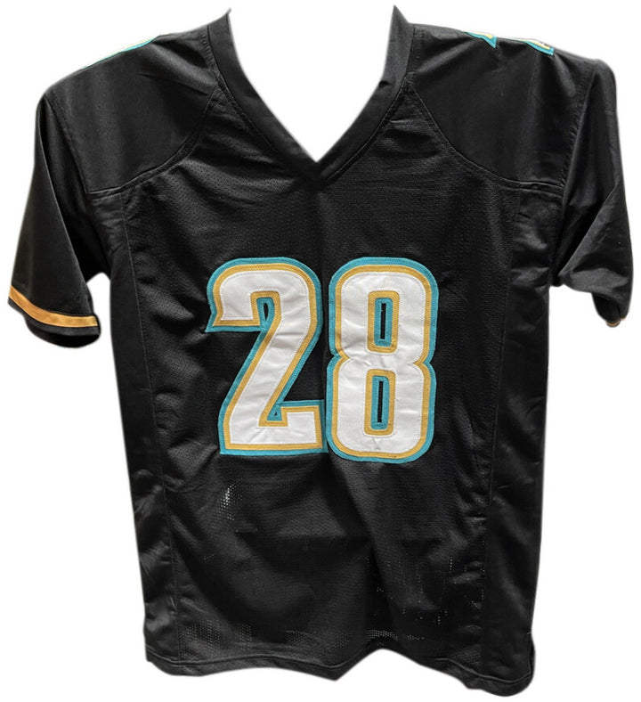 Fred Taylor Autographed/Signed Pro Style Sz. XL Black Jersey Insc. Beckett 40943