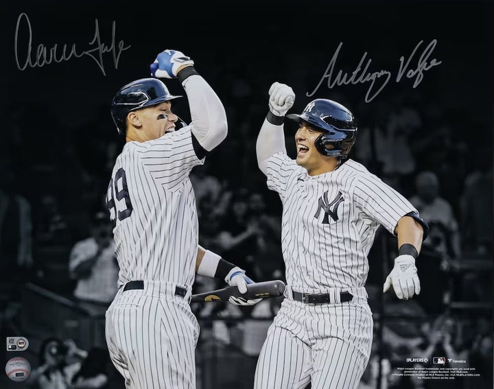Aaron Judge & Anthony Volpe Yankees Signed 16x20 Photo Framed Auto Fanatics COA