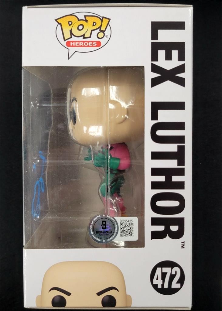 Jesse Eisenberg signed Lex Luthor DC Funko Pop! 472 autograph (A) ~ Beckett BAS